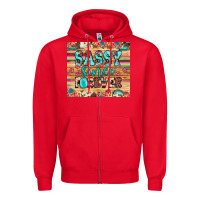 Red sassy since forever Zipper Hoodie - JahusDesignShop