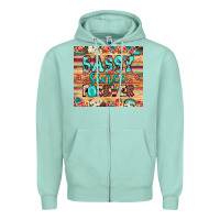 Seafoam sassy since forever Zipper Hoodie - JahusDesignShop
