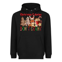 Black Christmas Calories don't count Christmas tree cake Heavyweight Hoodie - Jasminsmagicworld