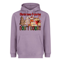 Lavender Christmas Calories don't count Christmas tree cake Heavyweight Hoodie - Jasminsmagicworld