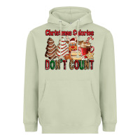 Matcha Christmas Calories don't count Christmas tree cake Heavyweight Hoodie - Jasminsmagicworld