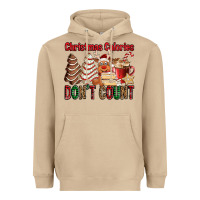Mushroom Christmas Calories don't count Christmas tree cake Heavyweight Hoodie - Jasminsmagicworld