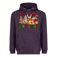 Plum Christmas Calories don't count Christmas tree cake Heavyweight Hoodie - Jasminsmagicworld