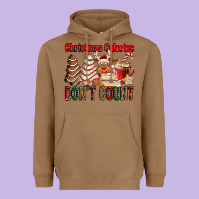 Christmas Calories Don't Count Christmas Tree Cake Heavyweight Hoodie Designed By Jasminsmagicworld