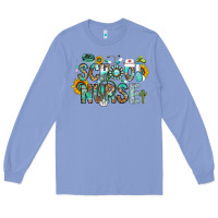 Colony Blue school nurse Long Sleeve Tee - CowhideDigitalArt