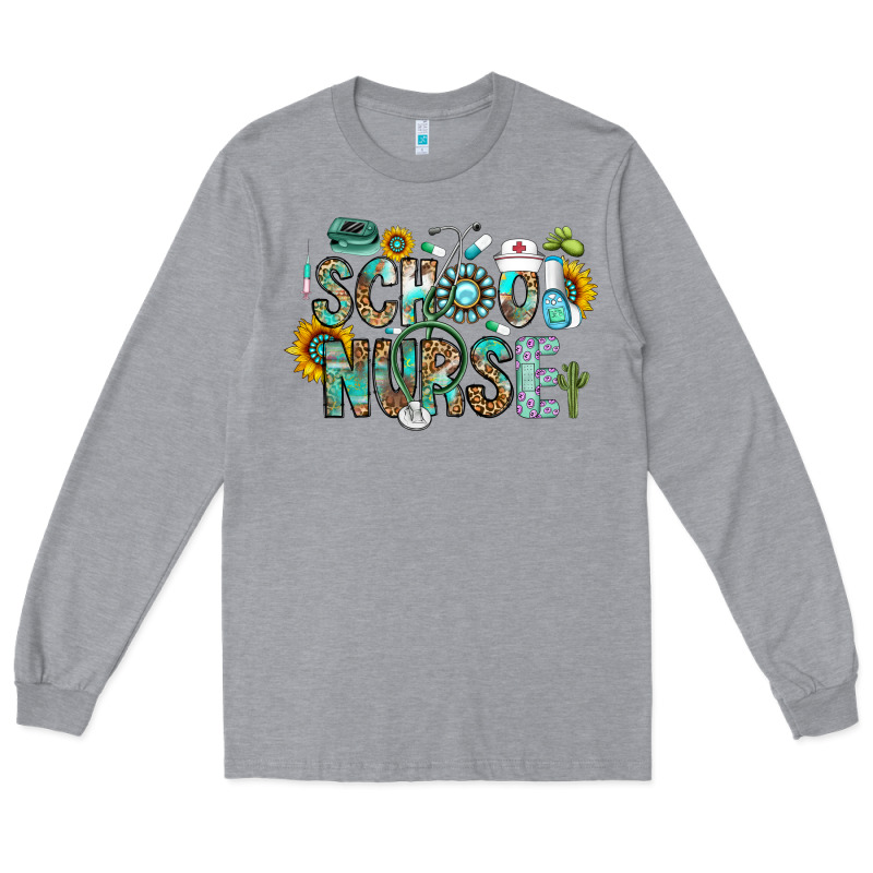 School Nurse Long Sleeve Tee by CowhideDigitalArt | Teevron