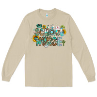 Mushroom school nurse Long Sleeve Tee - CowhideDigitalArt