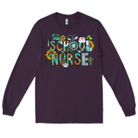 Plum school nurse Long Sleeve Tee - CowhideDigitalArt