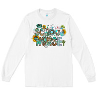 White school nurse Long Sleeve Tee - CowhideDigitalArt