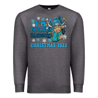 Charcoal Heather im freakin freezin christmas 2023 Premium Sweatshirt - NancyCooperArtShop