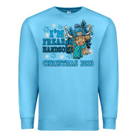 Ocean Blue im freakin freezin christmas 2023 Premium Sweatshirt - NancyCooperArtShop