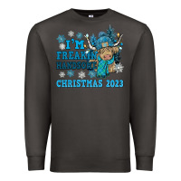 Smoke im freakin freezin christmas 2023 Premium Sweatshirt - NancyCooperArtShop