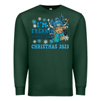 Sports Green im freakin freezin christmas 2023 Premium Sweatshirt - NancyCooperArtShop