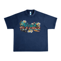 Navy blessed teacher Urban Heavy Tee - texasbilliewilder