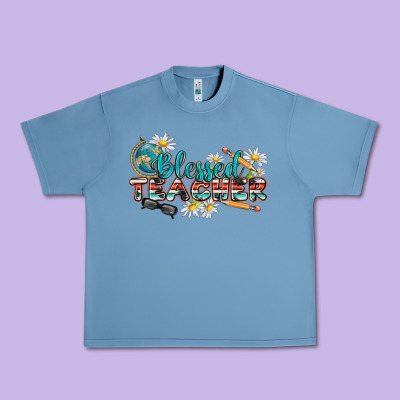 Blessed Teacher Urban Heavy Tee Designed By Texasbilliewilder