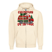 Sandshell christmas on the road Zipper Hoodie - BundleAndBundleShop