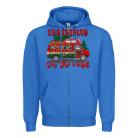 True Royal christmas on the road Zipper Hoodie - BundleAndBundleShop