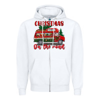 White christmas on the road Zipper Hoodie - BundleAndBundleShop