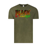 Vintage Olive black is beautiful juneteenth Vintage Tee - texasbilliewilder