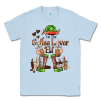Dusty Blue im the coffee lover elf Classic Tee - FaDigitalArtStudio