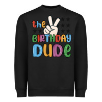 Black the birthday dude Heavyweight Sweatshirt - MaliasSmallBusiness