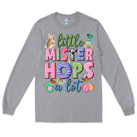 Heather Grey Little mister hops a lot Easter Long Sleeve Tee - Neo Western