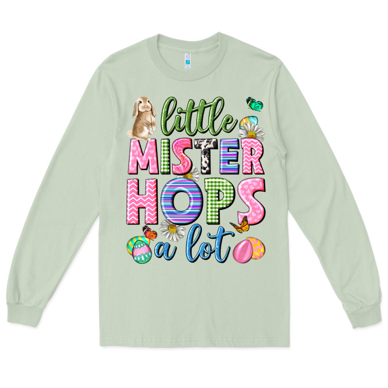 Little Mister Hops A Lot Easter Long Sleeve Tee by Neo Western | Teevron