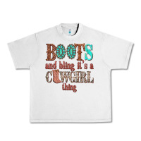 Lunar Rock boots and bling its a cowgirl thing Urban Heavy Tee - texasbilliewilder