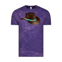 Cloud Purple cowboy cap Vintage Tee - BarkalooDesign