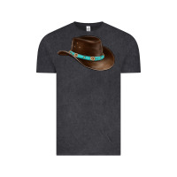 Vintage Black cowboy cap Vintage Tee - BarkalooDesign