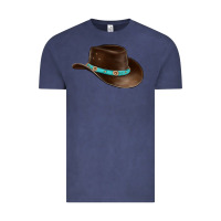 Vintage Denim cowboy cap Vintage Tee - BarkalooDesign