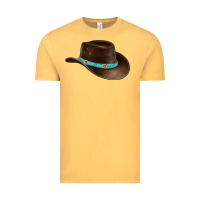Vintage Mustard cowboy cap Vintage Tee - BarkalooDesign
