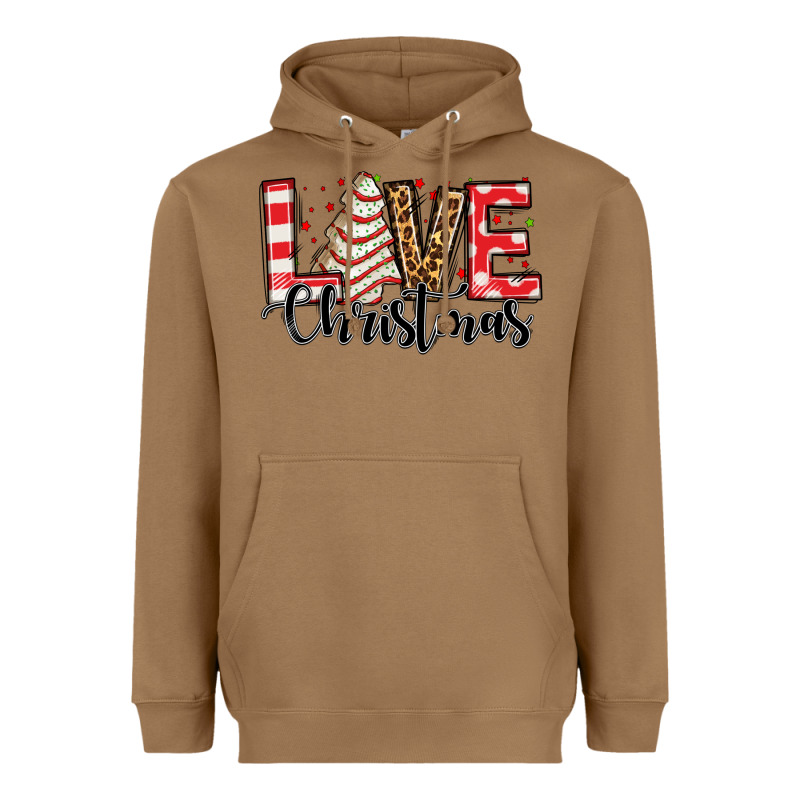 Love Christmas Tree Cake Heavyweight Hoodie by Jasminsmagicworld | Teevron