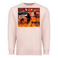 Pale Pink Western Firefighters With Thin Red Line Premium Sweatshirt - LillyAllenDesigns