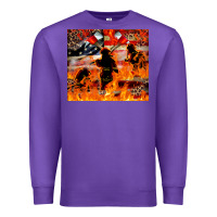 Purple Western Firefighters With Thin Red Line Premium Sweatshirt - LillyAllenDesigns
