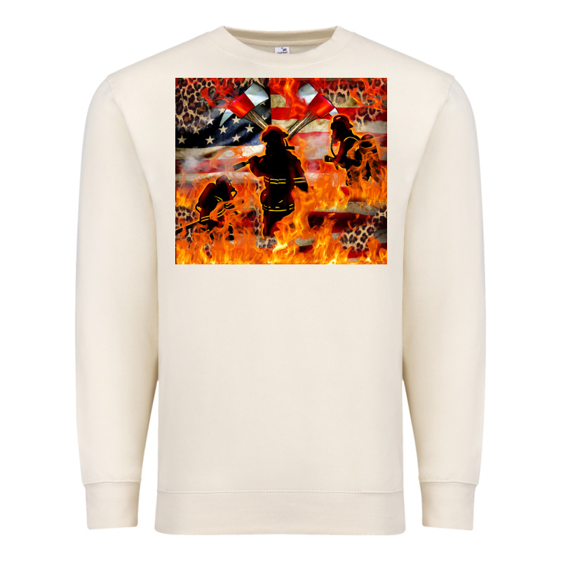 Western Firefighters With Thin Red Line Premium Sweatshirt by LillyAllenDesigns | Teevron