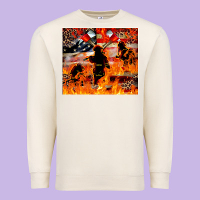 Western Firefighters With Thin Red Line Premium Sweatshirt Designed By Lillyallendesigns