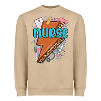 Mushroom nurse lightning bolt Heavyweight Sweatshirt - MaliasSmallBusiness