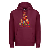 Burgundy tis the season mexican christmas Premium Hoodie - MaliasSmallBusiness