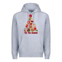 Heather Grey tis the season mexican christmas Premium Hoodie - MaliasSmallBusiness