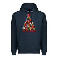 Navy tis the season mexican christmas Premium Hoodie - MaliasSmallBusiness