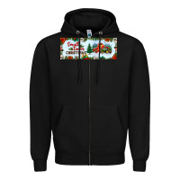 Black small town christmas Zipper Hoodie - BundleAndBundleShop