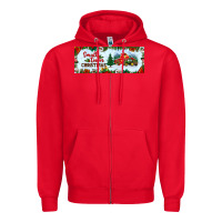 Red small town christmas Zipper Hoodie - BundleAndBundleShop