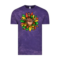 Cloud Purple black history sunflower Vintage Tee - texasbilliewilder