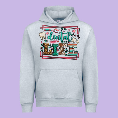 Dental Life Leopard Frame Urban Hoodie Designed By Lillyallendesigns