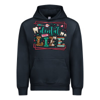 Navy Dental life leopard frame Urban Hoodie - LillyAllenDesigns