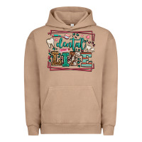 Pigment Burro Dental life leopard frame Urban Hoodie - LillyAllenDesigns