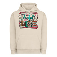 Pigment French Oak Dental life leopard frame Urban Hoodie - LillyAllenDesigns