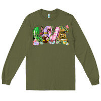 Army Green Love Easter gnome Easter Day Long Sleeve Tee - CowGirlArtShop