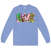 Colony Blue Love Easter gnome Easter Day Long Sleeve Tee - CowGirlArtShop